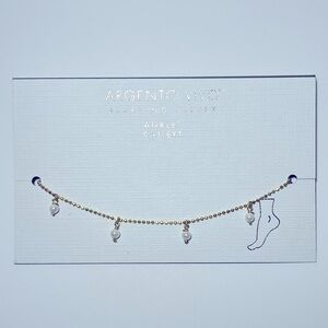 ARGENTO VIVO 9”+1”EXT Anklet